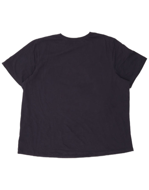 Jack & Jones - Camiseta gráfica para hombre, talla 4XL, algodón azul marino