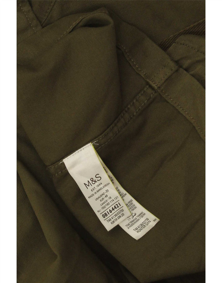 Marks & Spencer Chaqueta utilitaria para mujer UK 20 2XL Algodón caqui