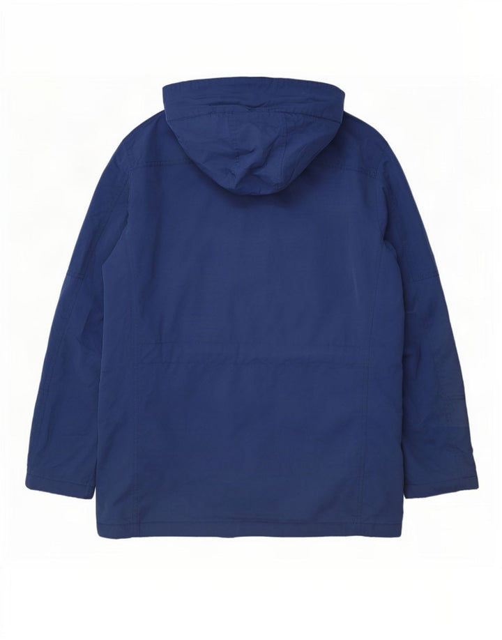 Tommy Hilfiger Chaqueta parka con capucha para hombre Reino Unido 40 Poliéster azul grande