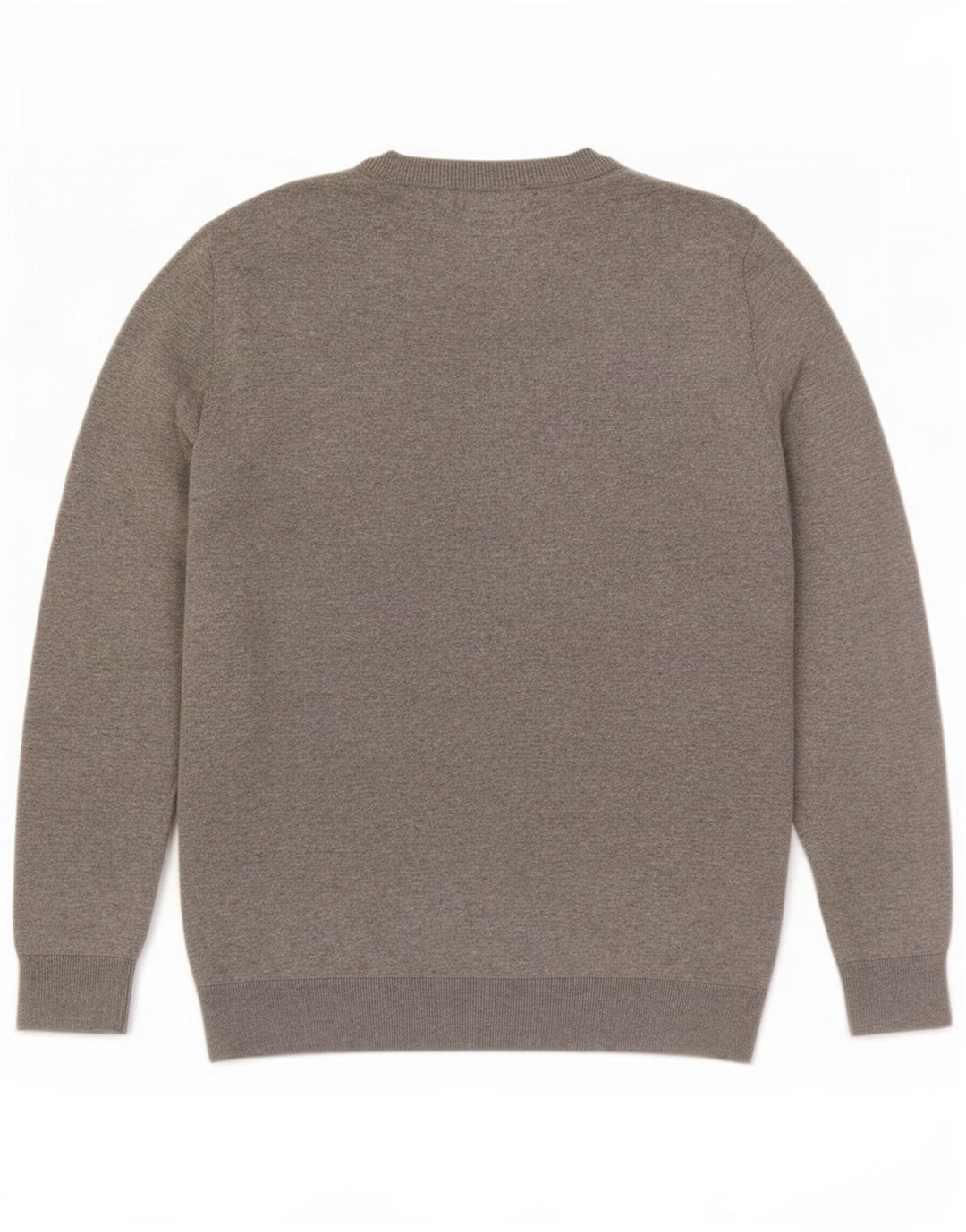 Zara Hombre Jersey Cuello Redondo Seda Gris Medio