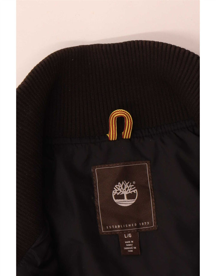 Timberland Chaqueta acolchada para hombre UK 40 Large Nylon negro