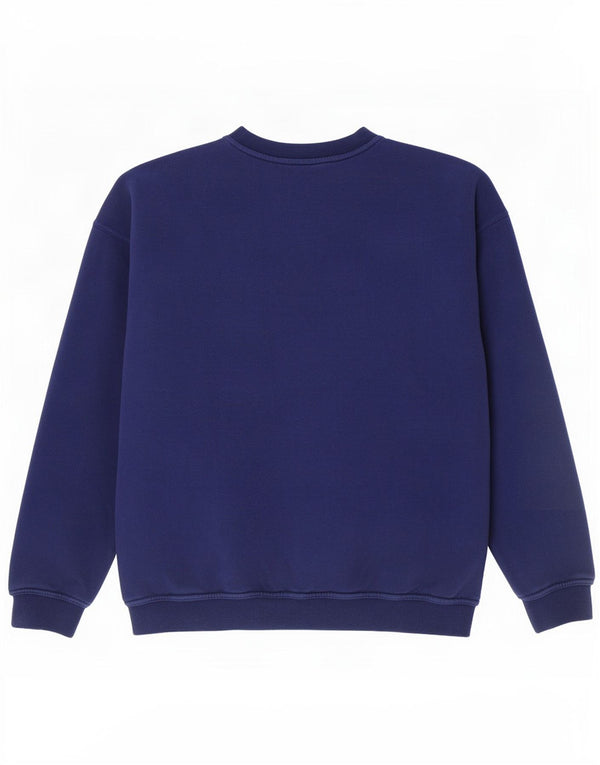 Adidas Hombre Sudadera Jumper UK 44/46 Grande Azul Marino Algodón