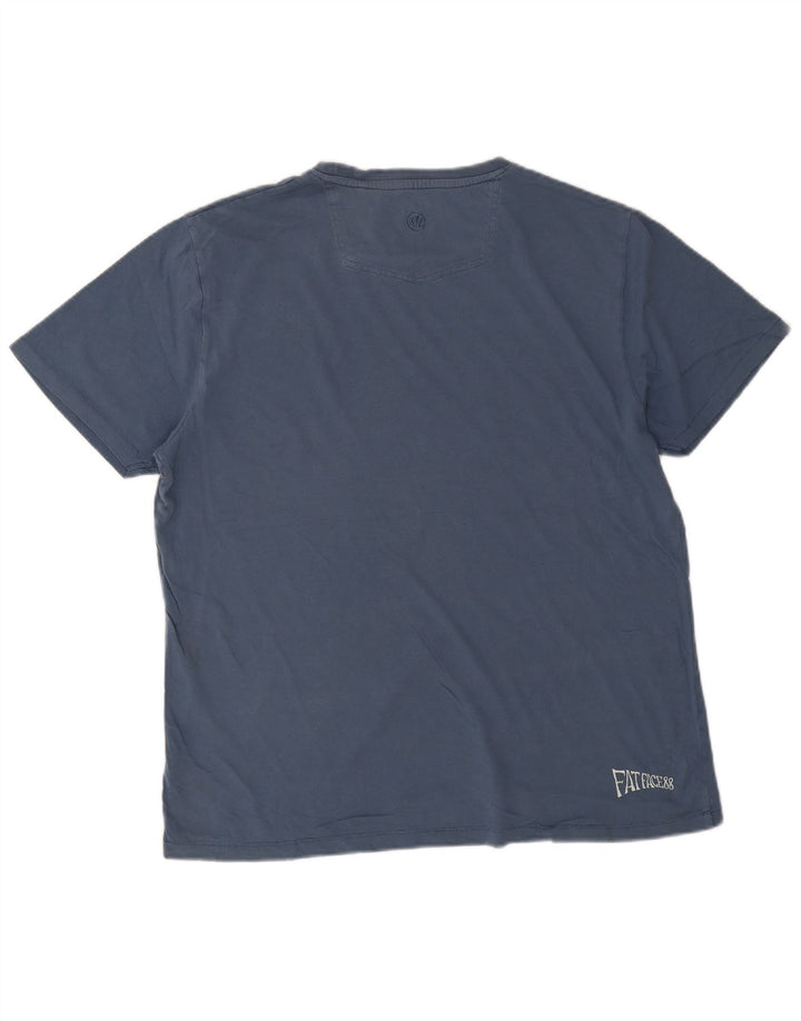 Camiseta gráfica para hombre Fat Face Top grande de algodón azul