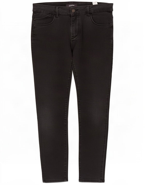 Marks & Spencer Vaqueros pitillo para mujer UK 14 Large W32 L26 Algodón negro