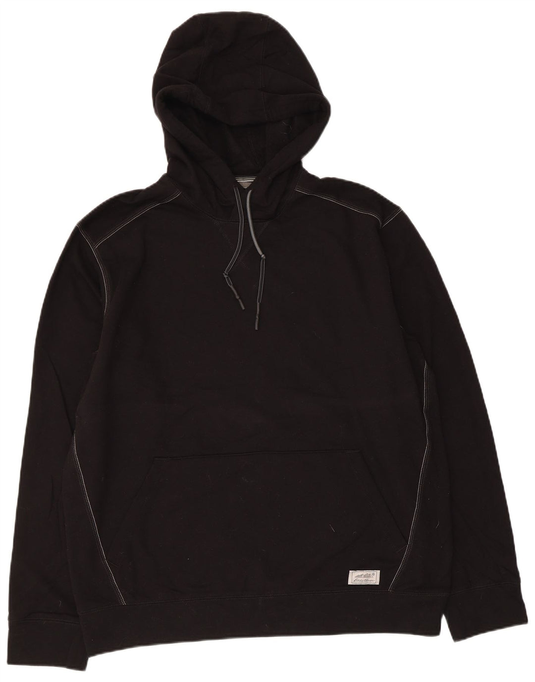 Eddie Bauer - Sudadera con capucha para hombre, talla grande, algodón negro