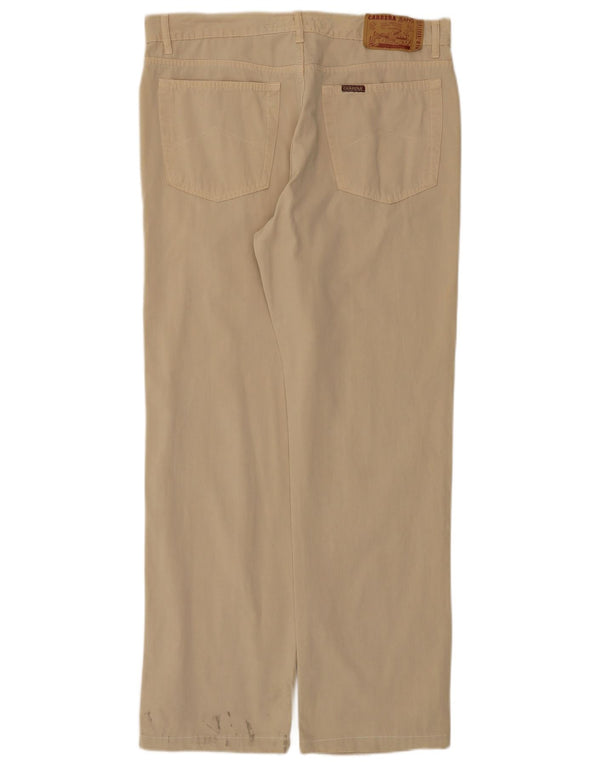 Carrera Pantalones casuales rectos para hombre IT 52 XL W34 L30 Algodón beige