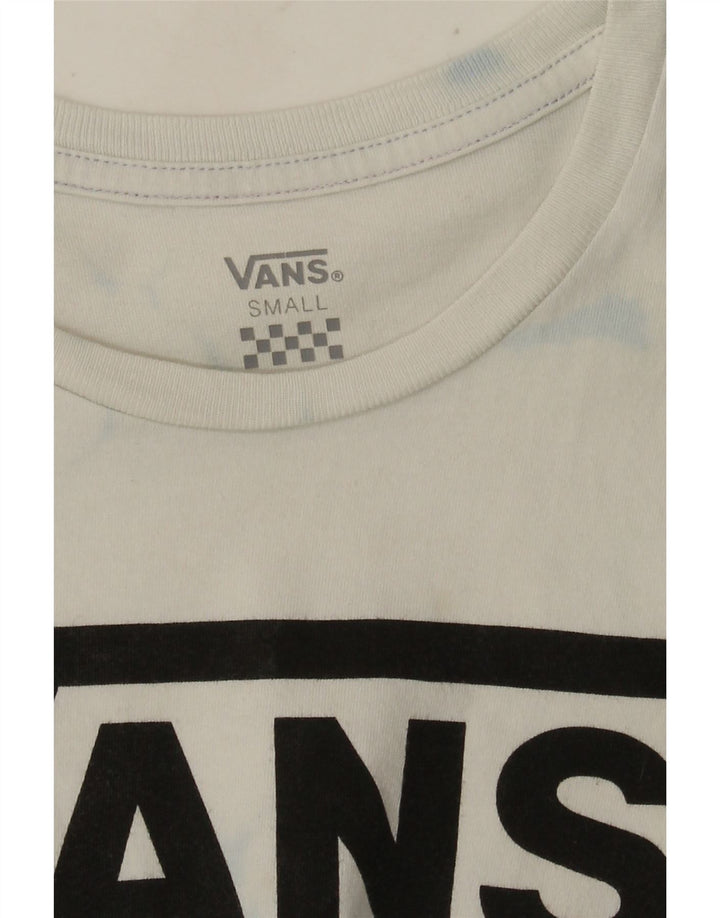 Vans Camiseta gráfica para mujer Top UK 10 Small White Tie Dye