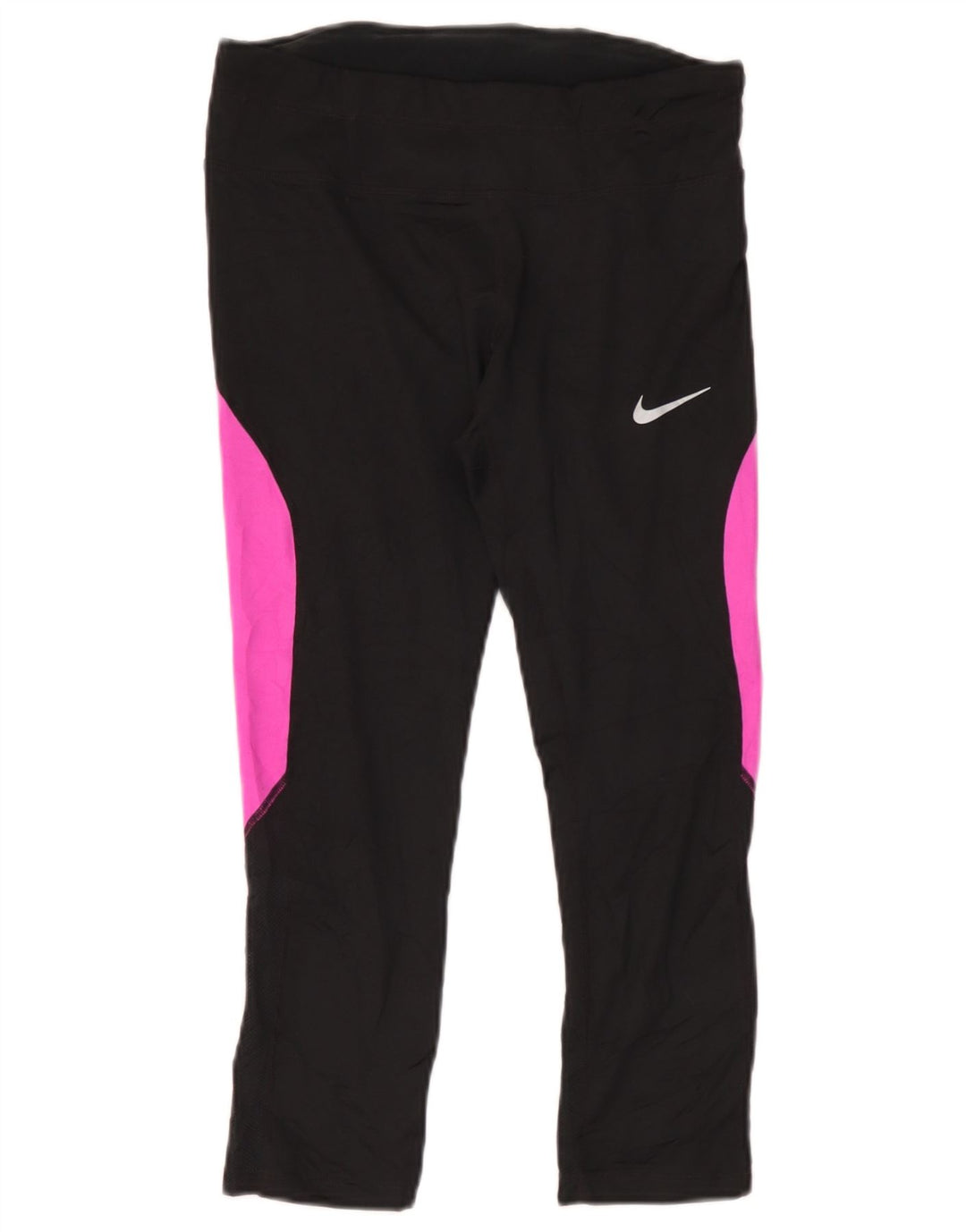 Nike Leggings Dri Fit para mujer UK 40 Mediano Negro Colorblock Poliéster