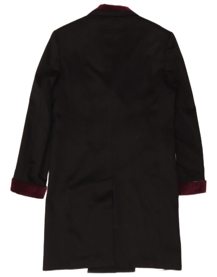 Stefano Conti Abrigo para hombre IT 50 Large Black Cashmere