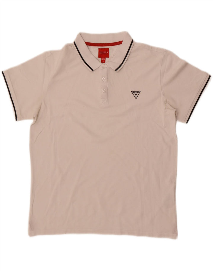 Guess Polo Hombre Algodón Blanco Mediano