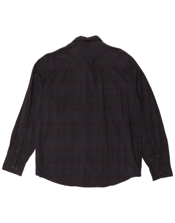 Timberland Camisa Slim Fit para hombre 2XL Algodón a rayas azul marino