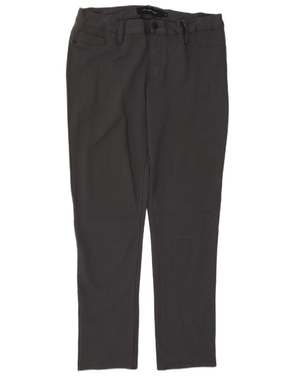 CALVIN KLEIN Pantalones casuales delgados para mujer US 14 XL W34 L32 Viscosa gris
