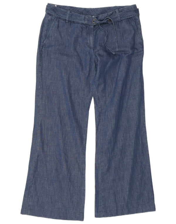 Murphy & Nye Pantalones chinos de pierna ancha para mujer W36 L32 Algodón azul