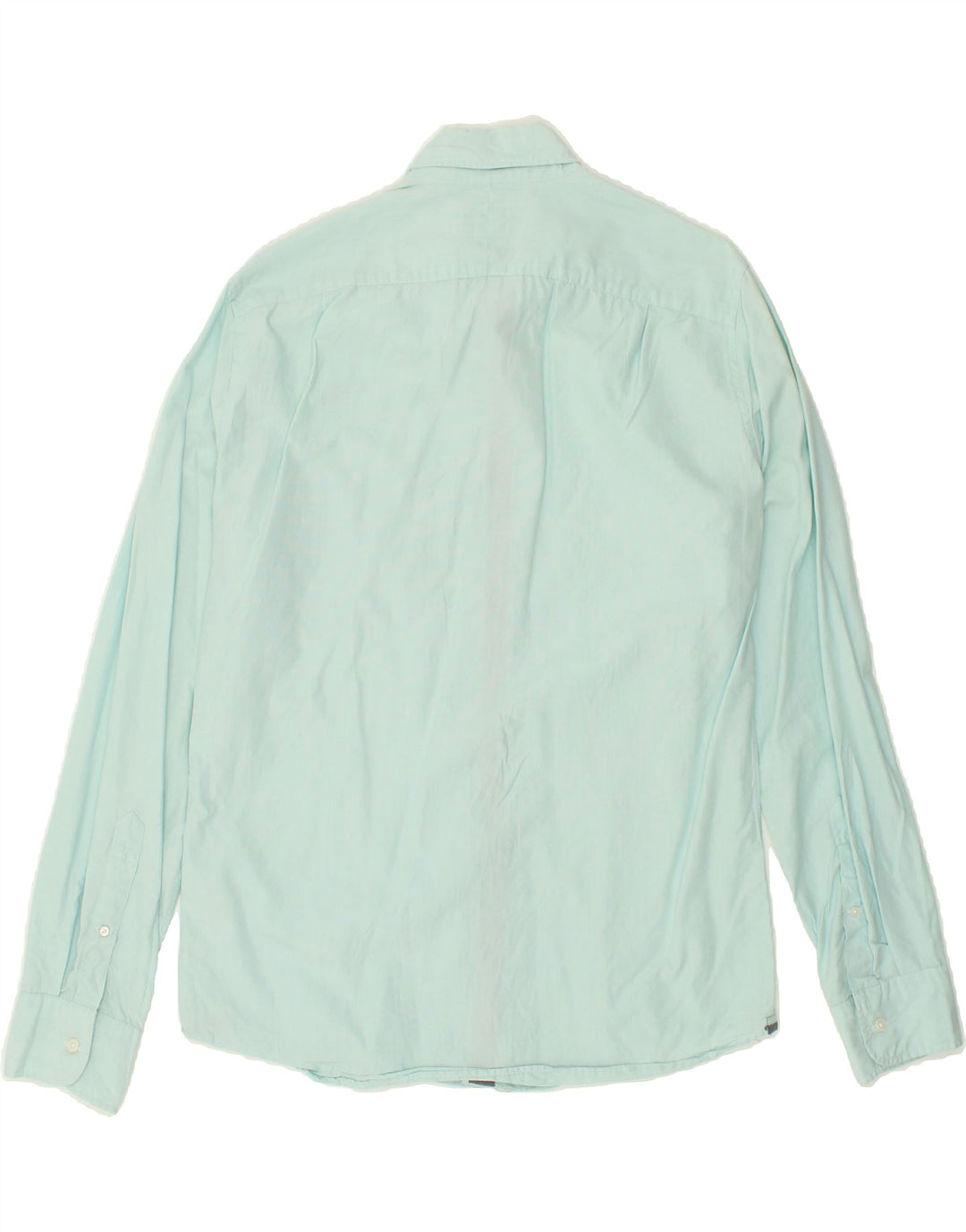 J. CREW Mens Slim Shirt Medium Turquoise Cotton Vintage J. Crew and Second-Hand J. Crew from Messina Hembry 
