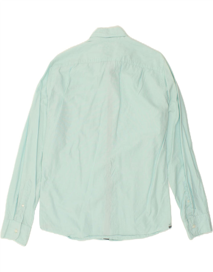 J. CREW Mens Slim Shirt Medium Turquoise Cotton Vintage J. Crew and Second-Hand J. Crew from Messina Hembry 