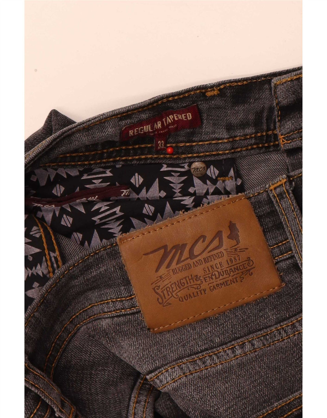 Vaqueros rectos Marlboro Classics para hombre W33 L30 Gris