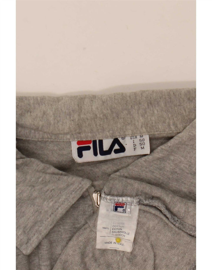Fila Hombre Chándal Top Chaqueta IT 50 Algodón Gris Medio