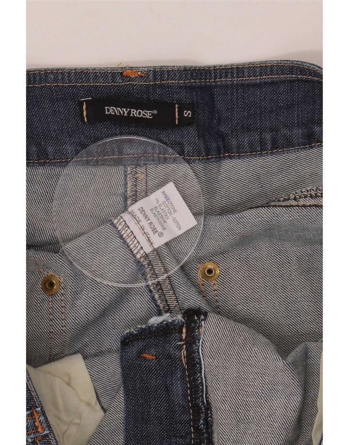 Denny Rose - Pantalones cortos vaqueros para mujer, talla pequeña, W30, algodón azul