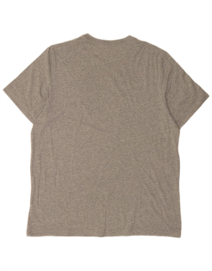 Camiseta Nike Hombre Top XL Algodón moteado gris