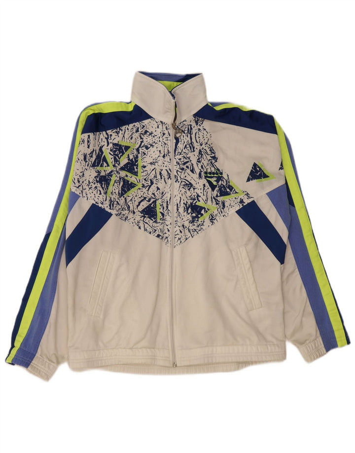 DIADORA Chaqueta de chándal para hombre ES 40 Medium Blanco Colorblock Poliéster