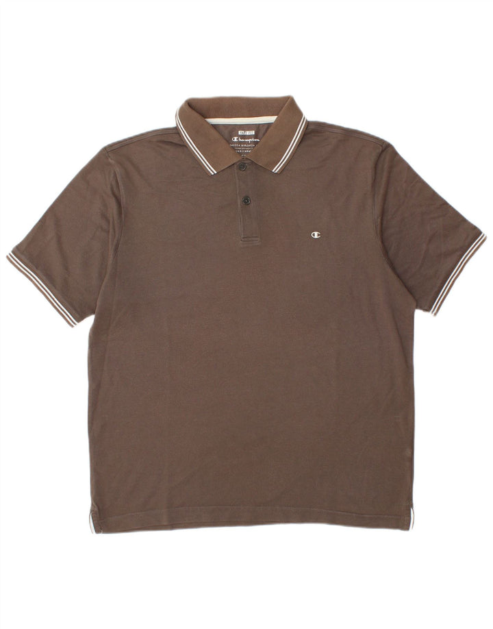 Champion Polo De Ajuste Fácil Para Hombre Grande Marrón