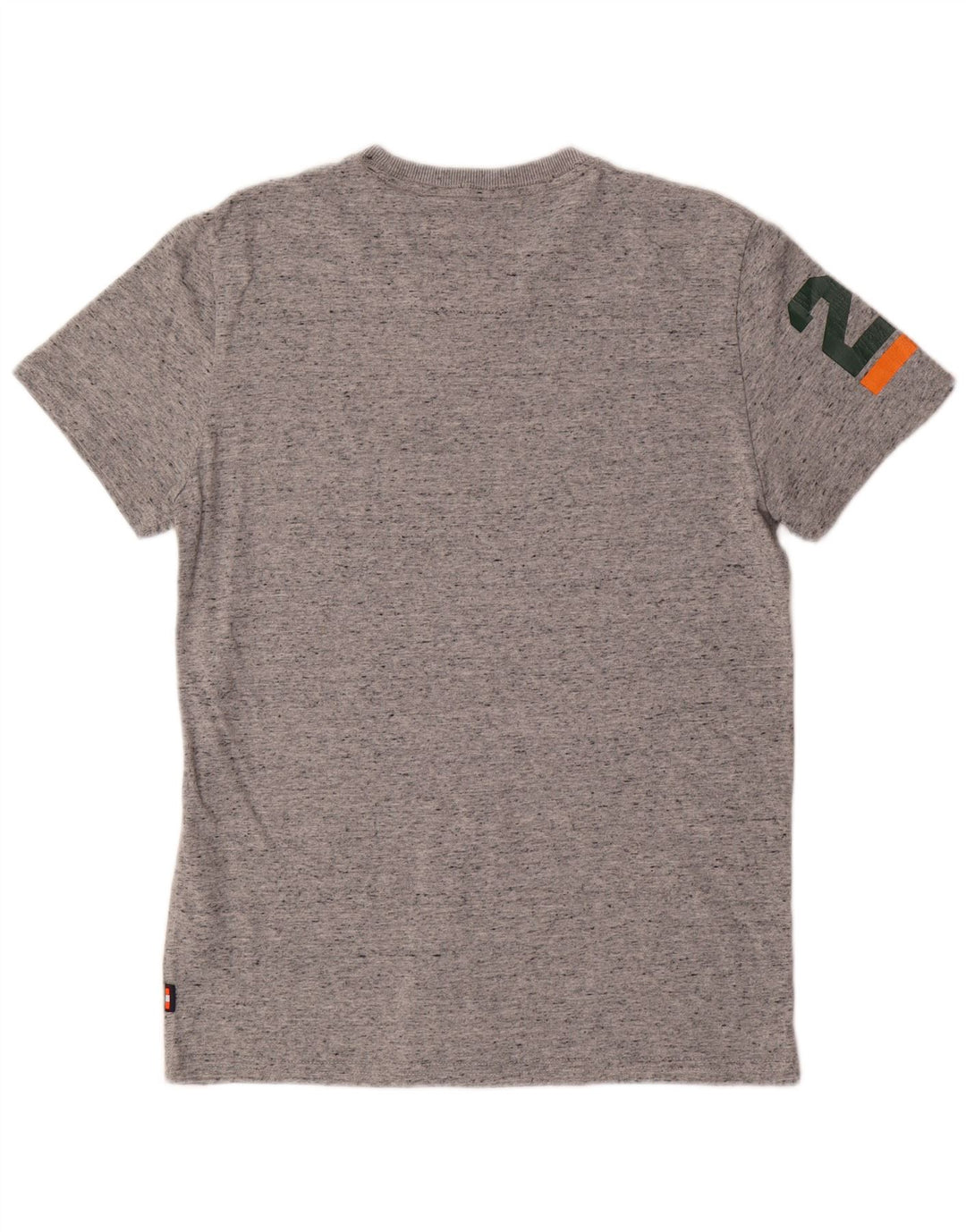 Superdry Camiseta con gráfico para hombre, talla grande, de algodón moteado en gris