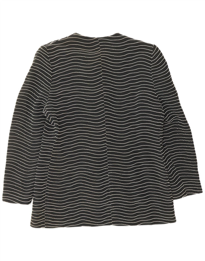 Gai Mattiolo Chaqueta Blazer de 6 Botones para Mujer IT 50 XL Rayas Negras