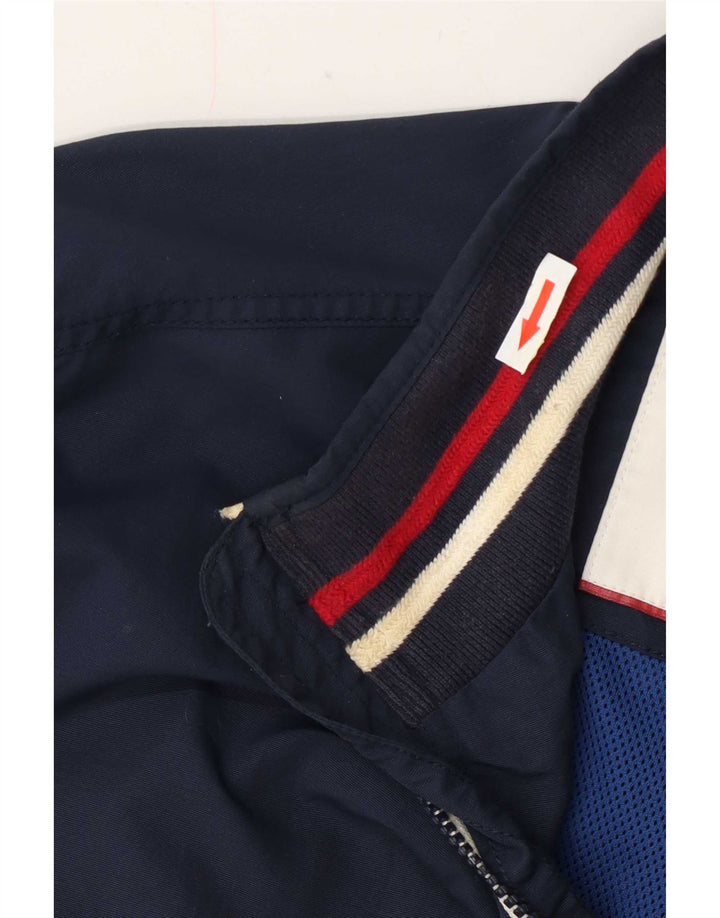 Tommy Hilfiger Chaqueta Bomber para Hombre UK 38 Mediana Poliamida A Rayas Azul Marino