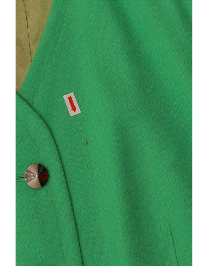 Michael H. Chaqueta tipo blazer de 5 botones para mujer, Reino Unido 44, color verde medio, clásico