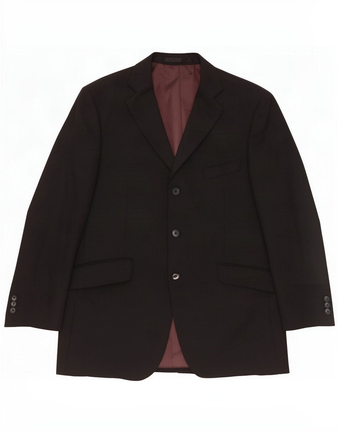 Marks & Spencer Chaqueta tipo blazer de 3 botones para hombre UK 42 Grande Poliéster azul marino