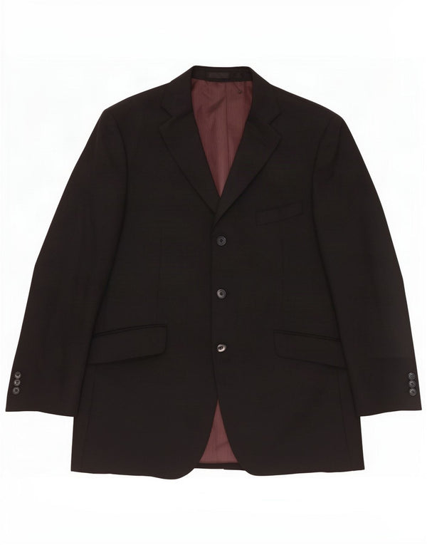 Marks & Spencer Chaqueta tipo blazer de 3 botones para hombre UK 42 Grande Poliéster azul marino