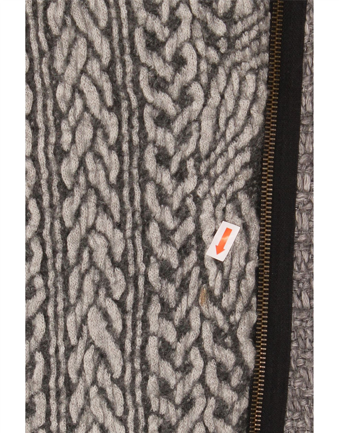 DESIGUAL Abrigo con capucha gráfico para mujer EU 40 Cuadro gris medio