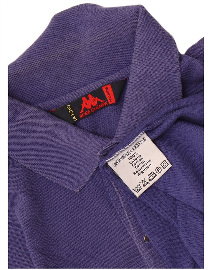 Polo Kappa Hombre Algodón Morado Medio