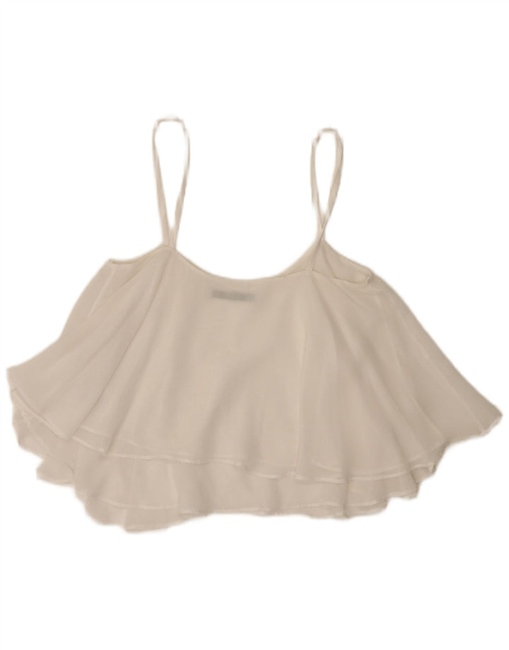 Zara Mujer Trafaluc Cami Top UK 6 XS Blanco