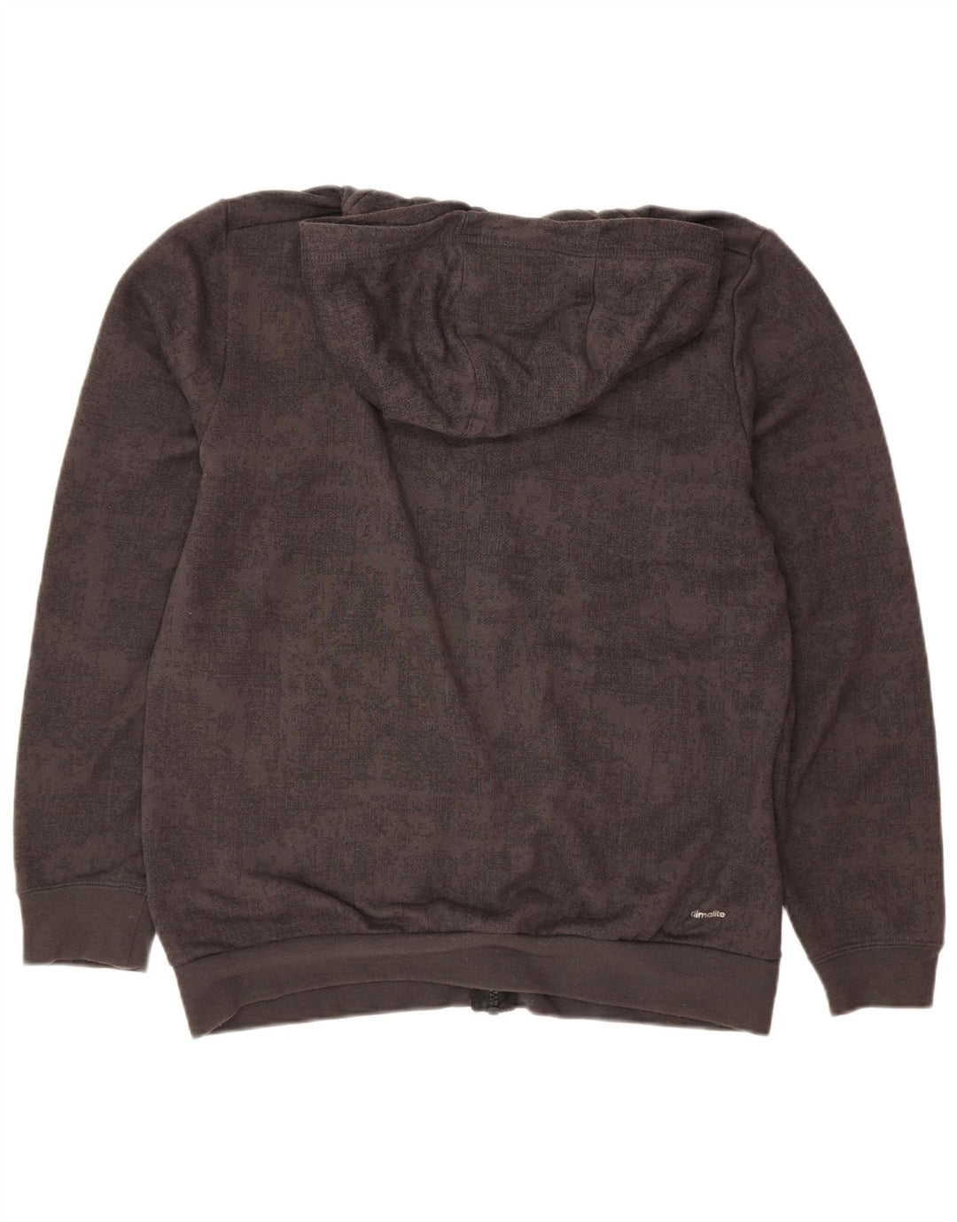 Adidas Sudadera con capucha y cremallera gráfica para niños 13-14 años Gris Poliéster