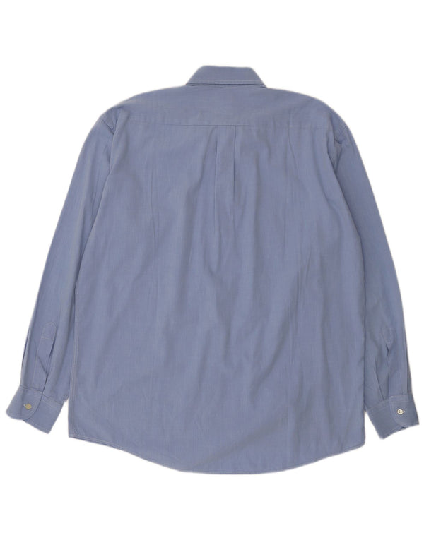 Ferre Camisa Hombre Talla 42 16 1/2 Grande Azul Algodón