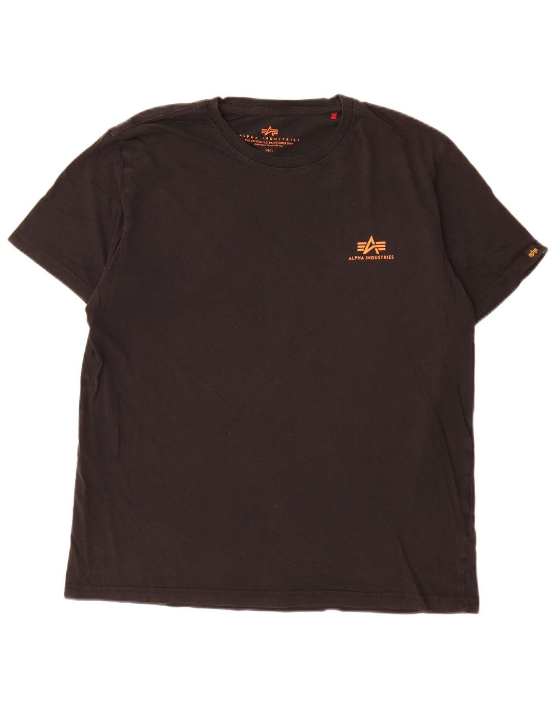 Alpha Industries - Camiseta para hombre, talla grande, color negro
