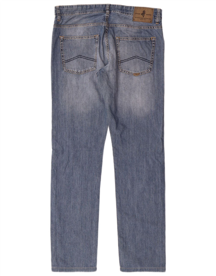 Marlboro Classics Vaqueros cónicos de corte regular para hombre W32 L34 Algodón azul