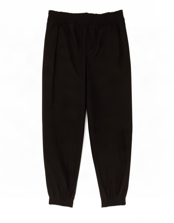Zara Mujer Joggers Pantalones Casuales Pequeño W26 L26 Poliamida Negro