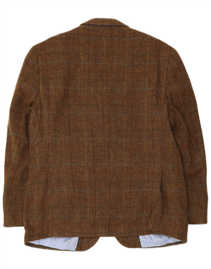 Marks & Spencer Chaqueta tipo blazer de 2 botones para hombre UK 42 XL Brown Check