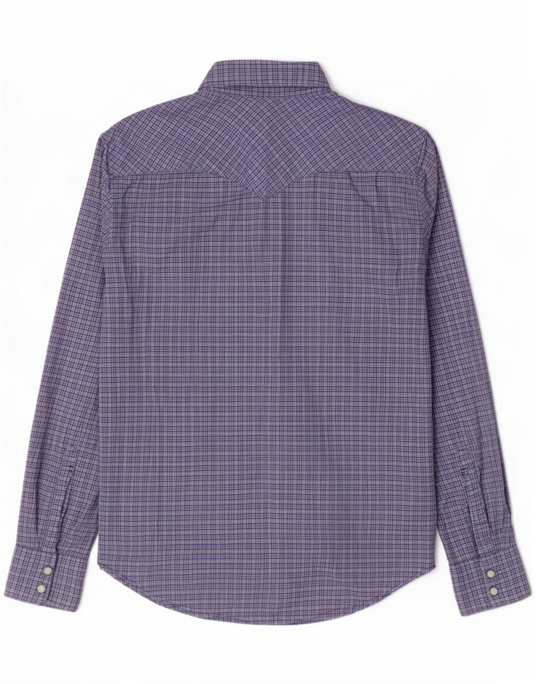 Levi's Camisa ajustada de algodón a cuadros azules grandes para hombre