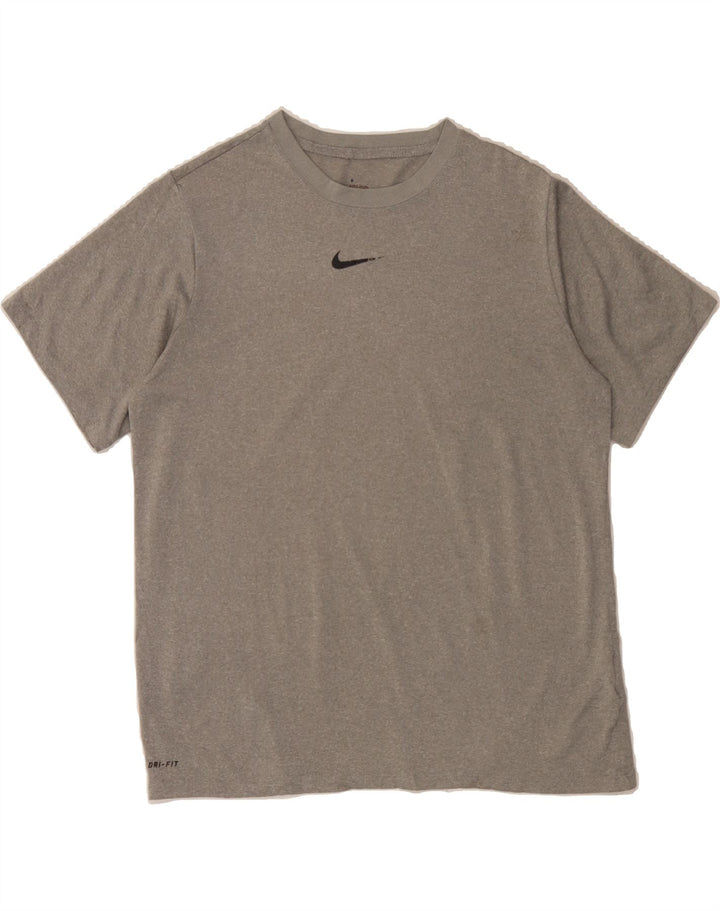 NIKE Womens Dri Fit T-Shirt Top UK 18 XL Grey Polyester Vintage Nike and Second-Hand Nike from Messina Hembry 
