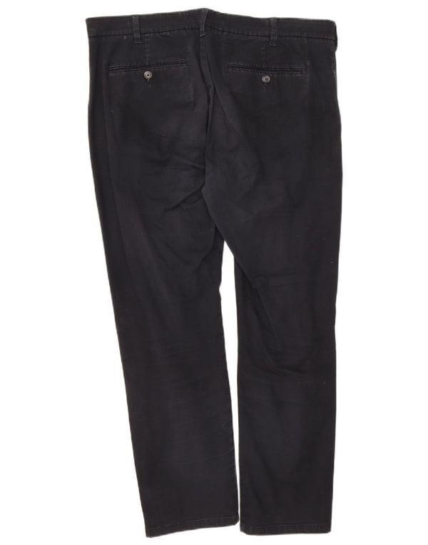 Marks & Spencer Pantalones chinos ajustados para hombre W38 L29 Algodón azul marino