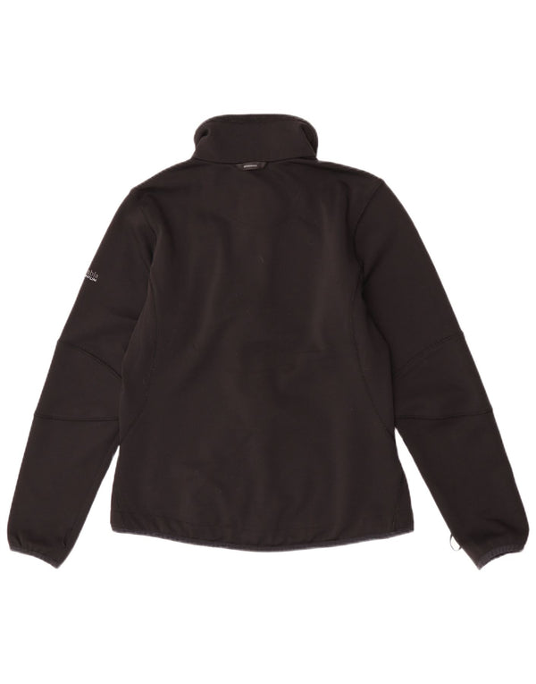Columbia - Chaqueta de chándal con forro para mujer, talla 40, poliéster negro mediano