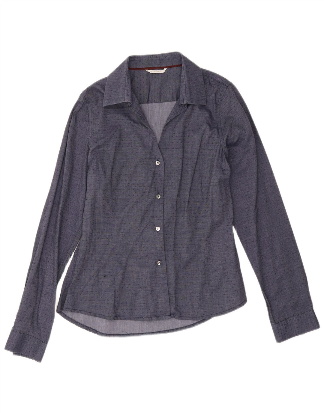 Carrera Camisa para mujer UK 12 Medium Azul marino manchado