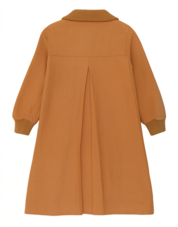 Vintage mujer abrigo Reino Unido 14 lana beige media