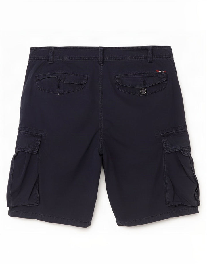 Napapijri Pantalones cortos cargo para hombre medianos W32 Algodón azul marino