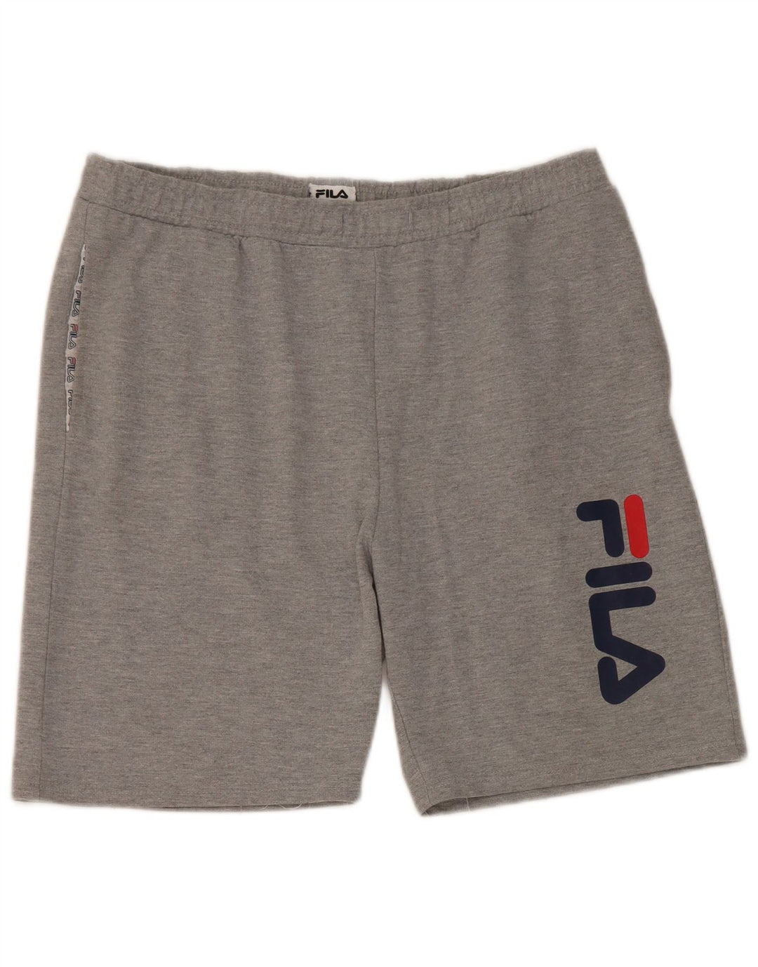 Fila Mens Graphic Sport Shorts Grande Gris Algodón