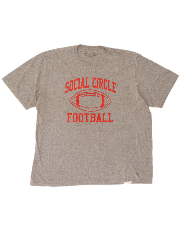 Russell Athletic Camiseta gráfica para hombre Top 2XL Gris