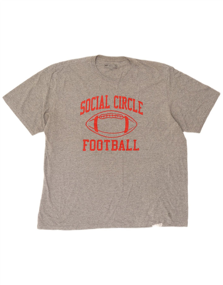Russell Athletic Camiseta gráfica para hombre Top 2XL Gris
